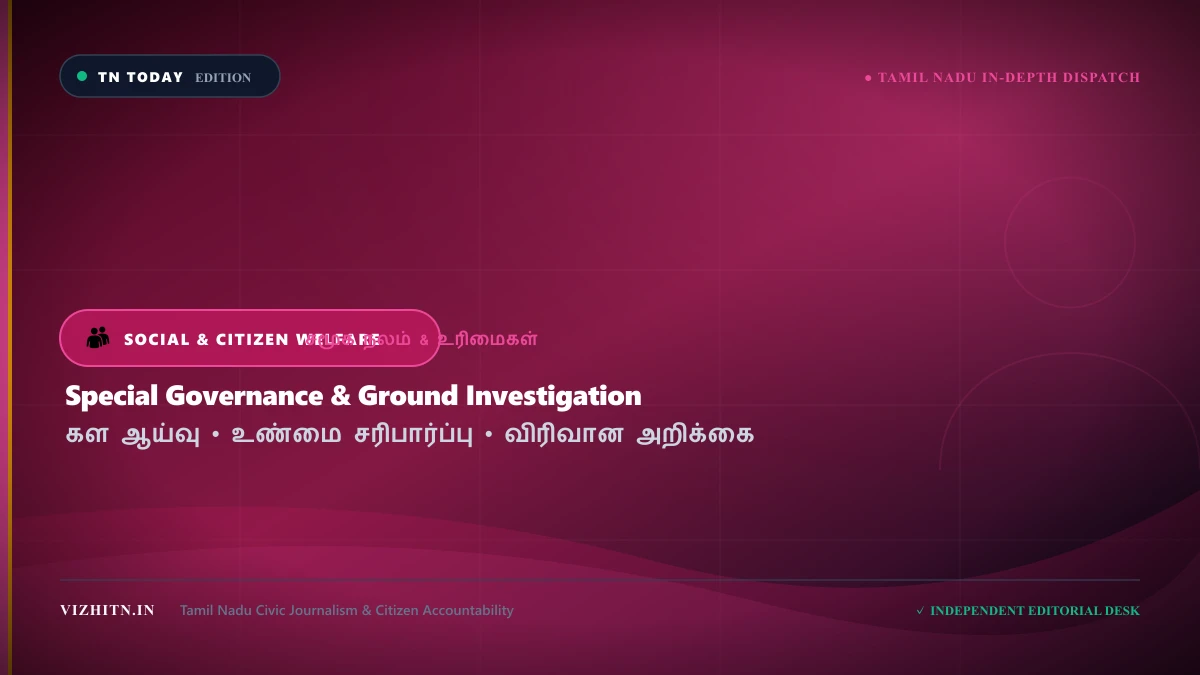 Kalaignar Magalir Urimai Thogai: Grievance Redressal & New Beneficiary Verification Drive